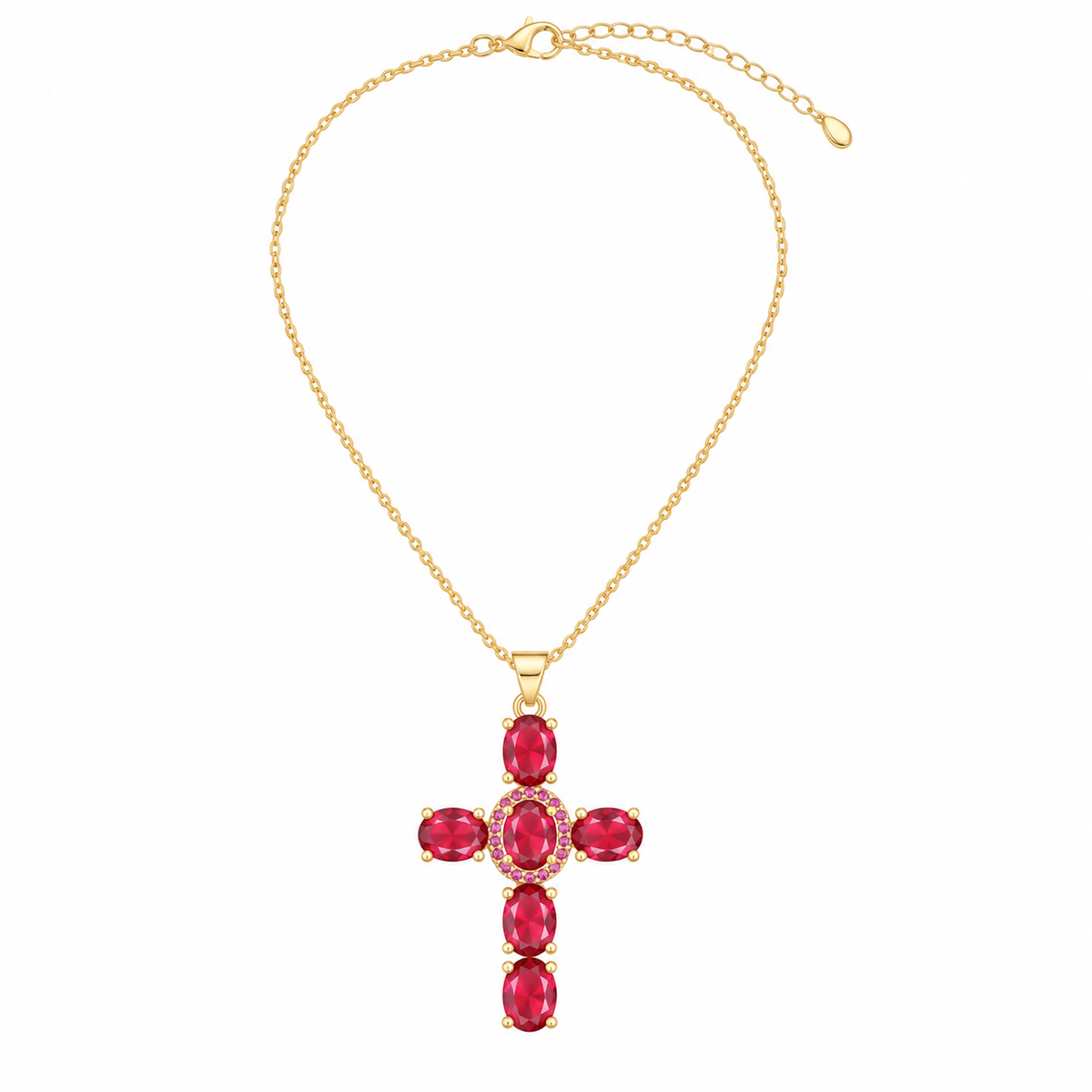 Zircon Cross Necklace