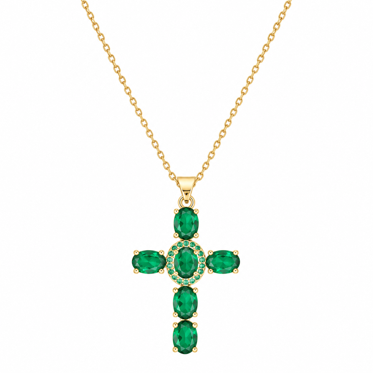 Zircon Cross Necklace