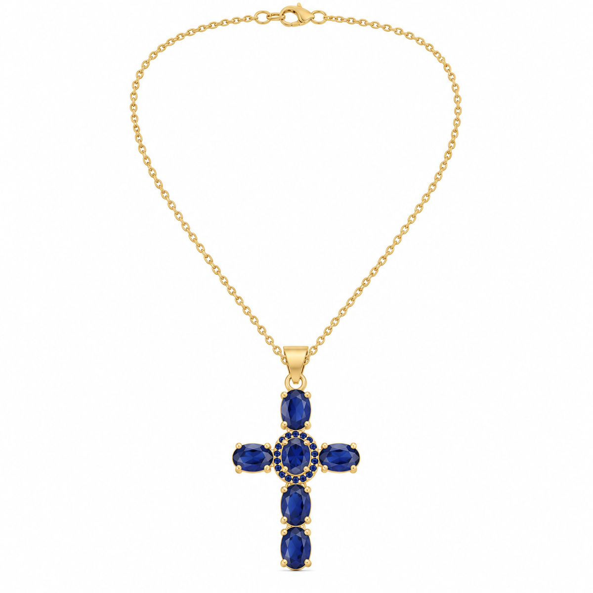 Zircon Cross Necklace
